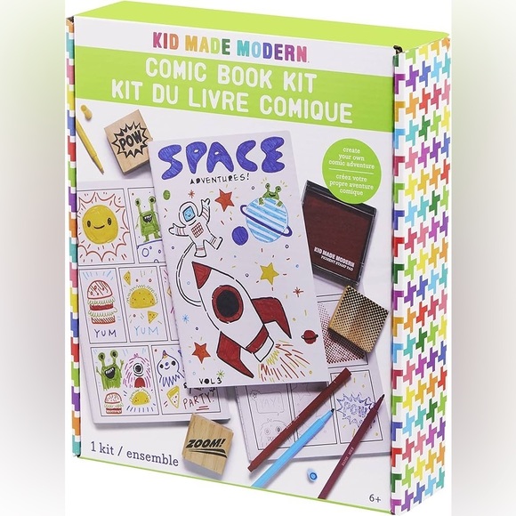Kid Made Modern K1441 Comic Book Kit Children’s Craft, 1 kit - Picture 3 of 4